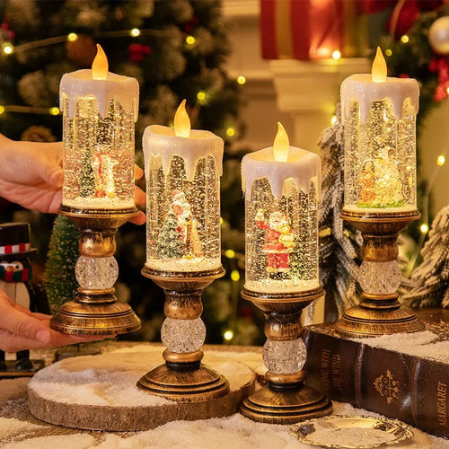 Christmas Crystal Snow Lights