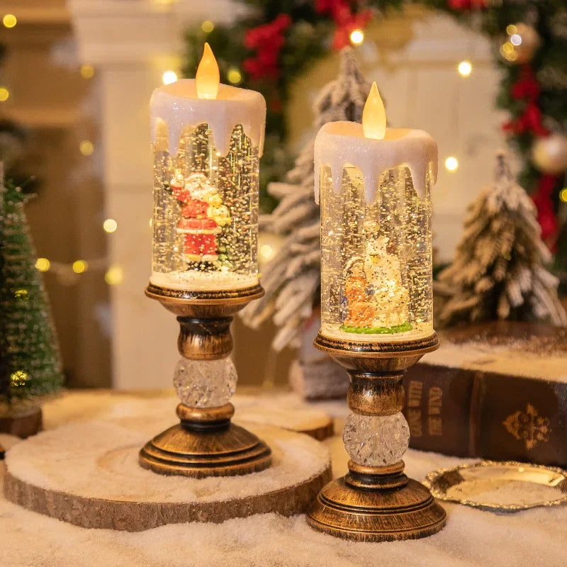 Christmas Crystal Snow Lights
