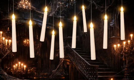 Floating candles for Harry Potter party