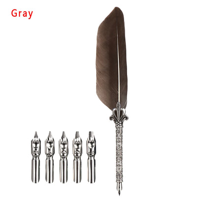 Retro Multicolor Quill Pen Set