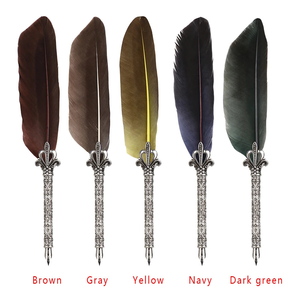 Retro Multicolor Quill Pen Set