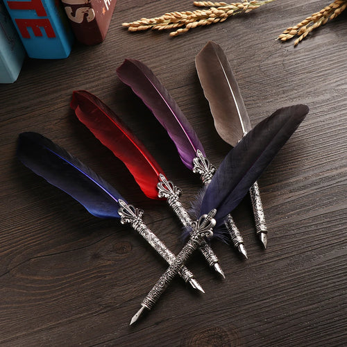 Retro Multicolor Quill Pen Set