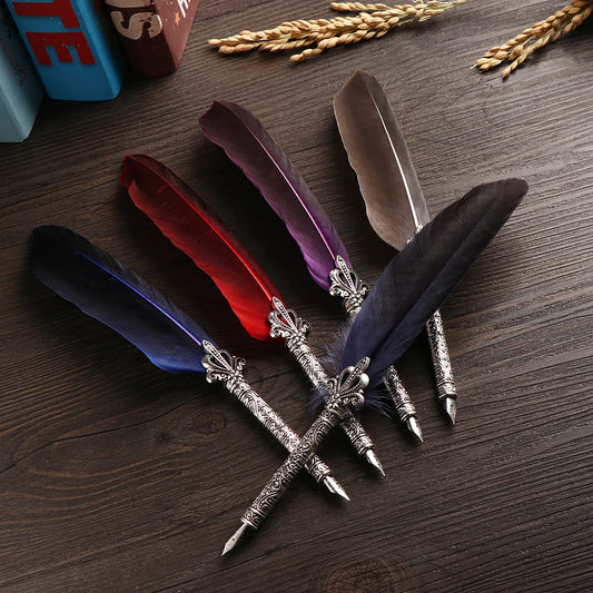 Retro Multicolor Quill Pen Set