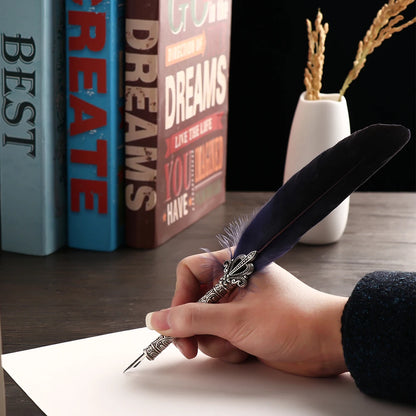 Retro Multicolor Quill Pen Set