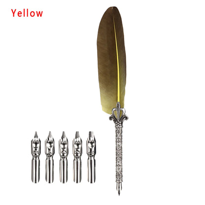 Retro Multicolor Quill Pen Set