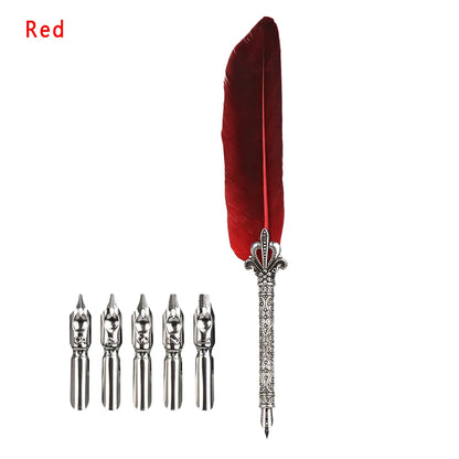 Retro Multicolor Quill Pen Set