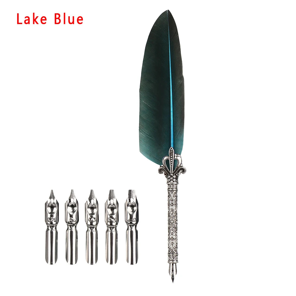 Retro Multicolor Quill Pen Set
