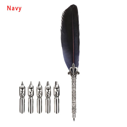 Retro Multicolor Quill Pen Set