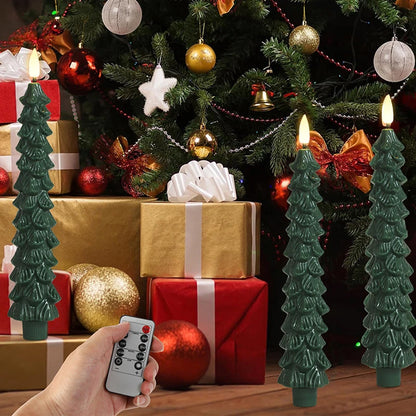 Flameless LED Christmas Candles with Remote
