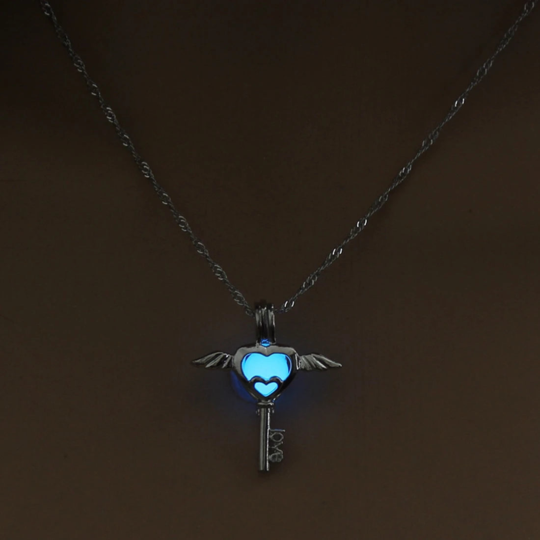 Luminous Angel Wings Necklace