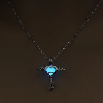 Luminous Angel Wings Necklace