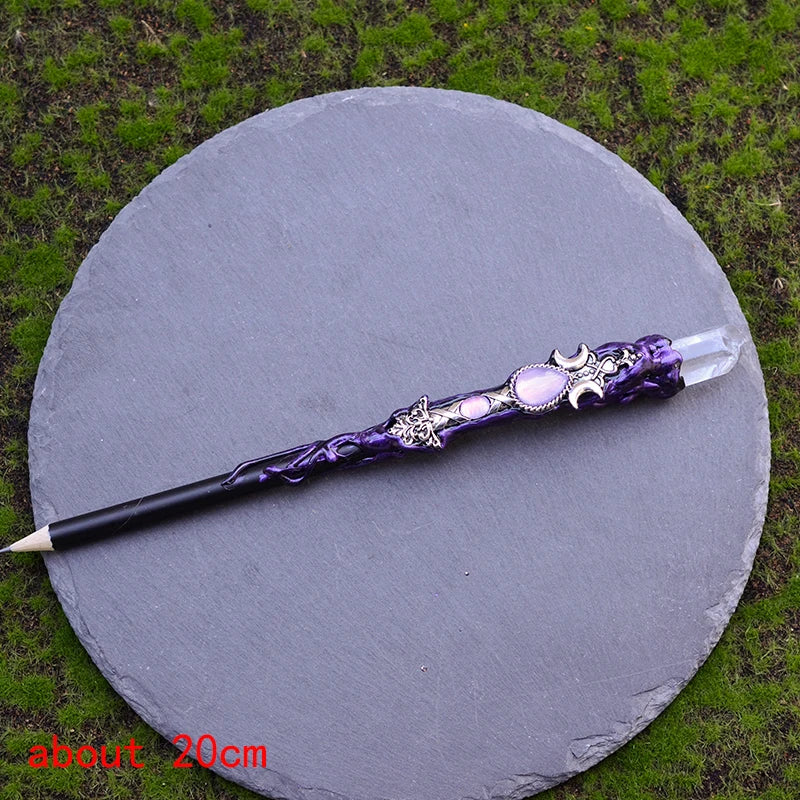 Natural Crystal Quartz Witch Wand