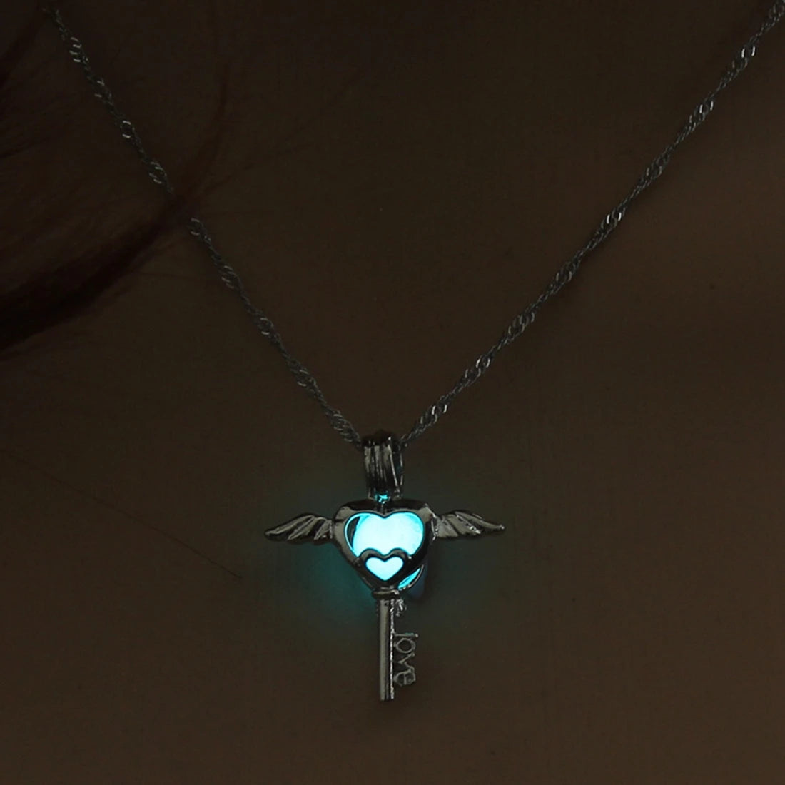 Luminous Angel Wings Necklace