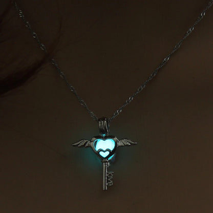 Luminous Angel Wings Necklace