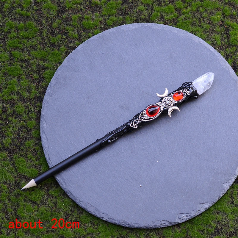 Natural Crystal Quartz Witch Wand
