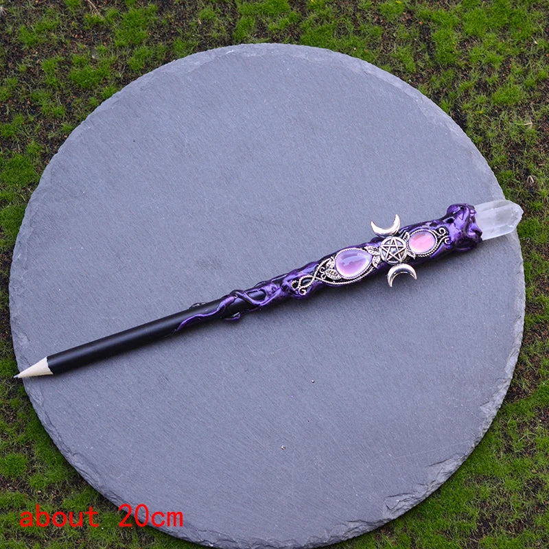 Natural Crystal Quartz Witch Wand
