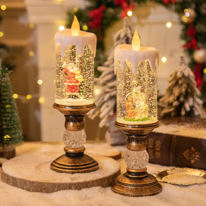 Christmas Crystal Snow Lights