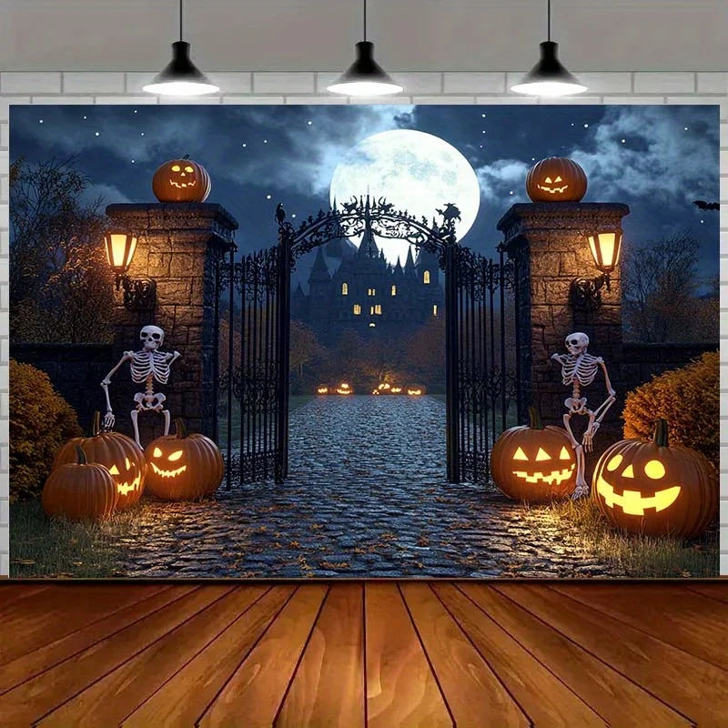 Halloween Skull Lantern Background