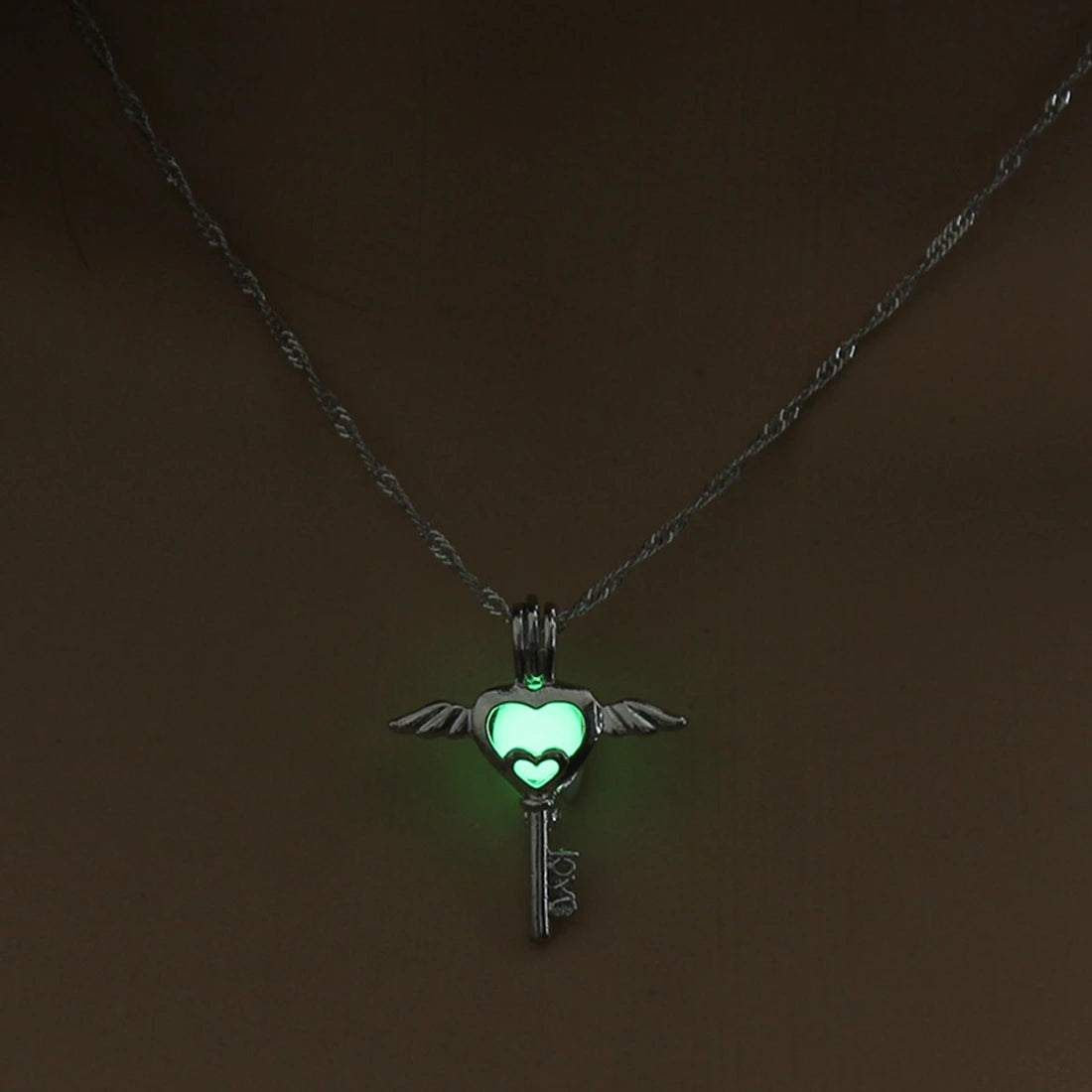 Luminous Angel Wings Necklace