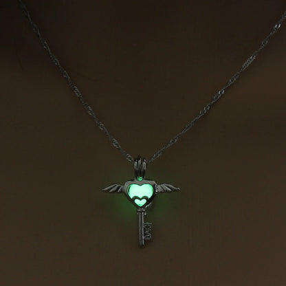 Luminous Angel Wings Necklace