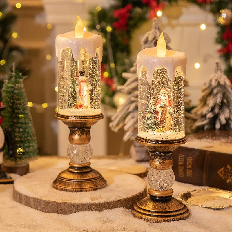 Christmas Crystal Snow Lights