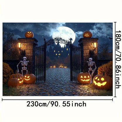 Halloween Skull Lantern Background