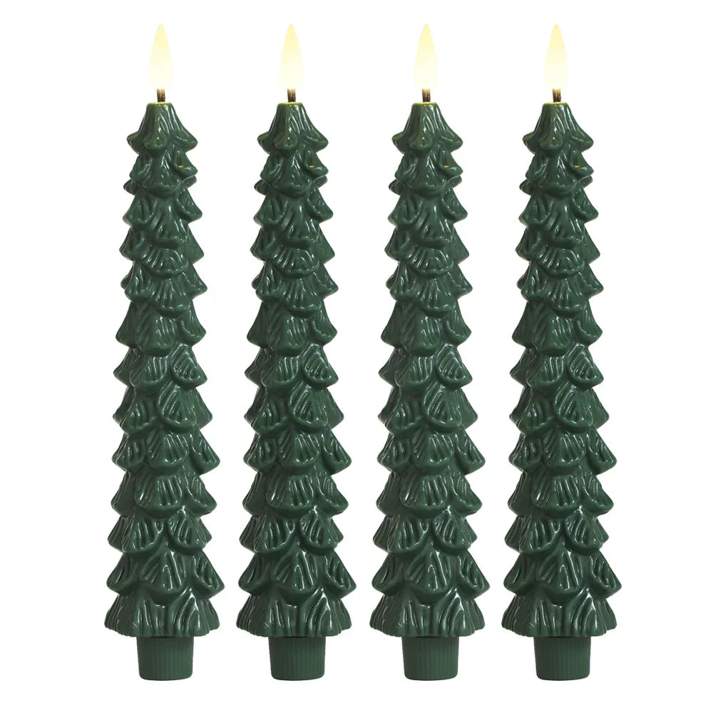 Flameless LED Christmas Candles with Remote
