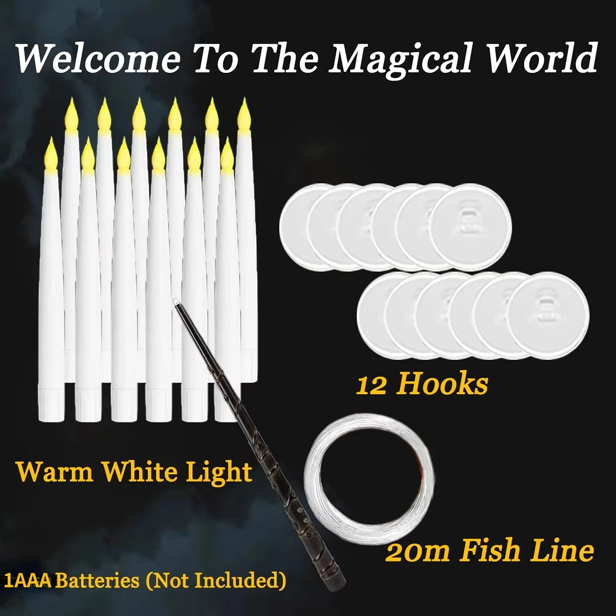 LED Floating Flying Candles – 12-60PCS