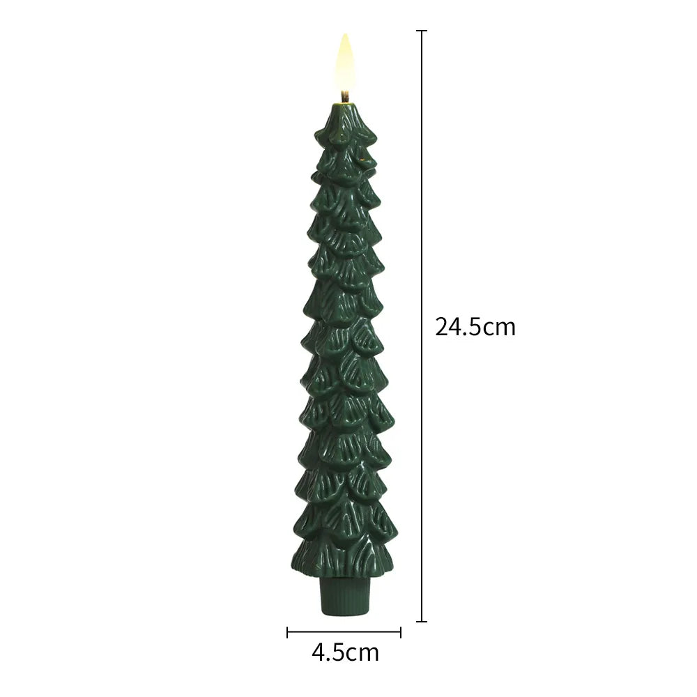 Flameless LED Christmas Candles with Remote
