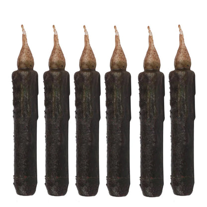 17cm LED Flameless Wax Candle – Black Retro