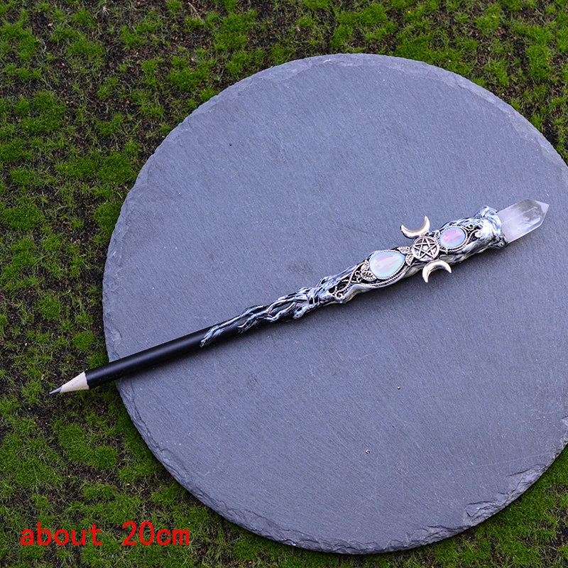 Natural Crystal Quartz Witch Wand