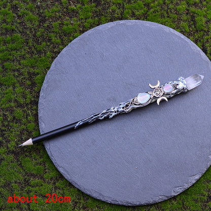 Natural Crystal Quartz Witch Wand