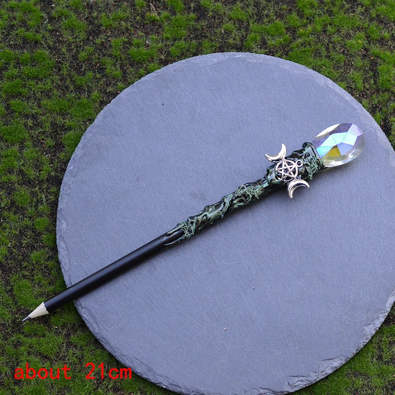 Natural Crystal Quartz Witch Wand