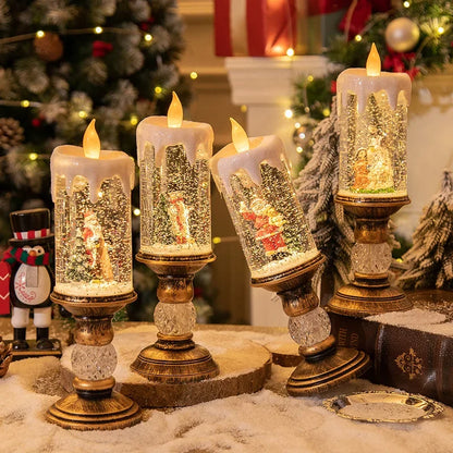 Christmas Crystal Snow Lights