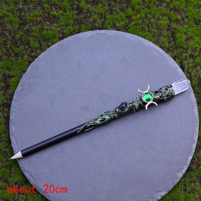 Natural Crystal Quartz Witch Wand