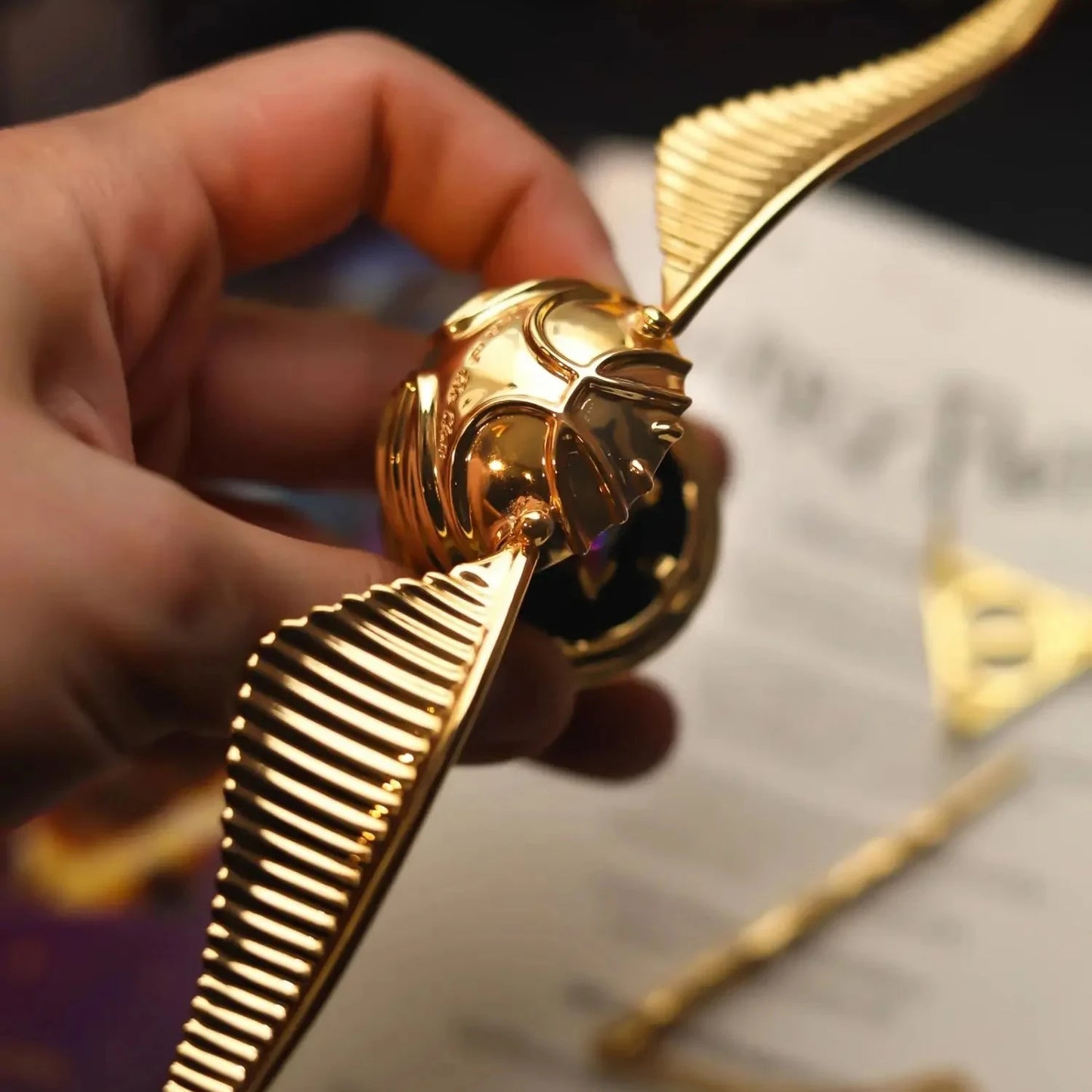 Golden Snitch Ring Box