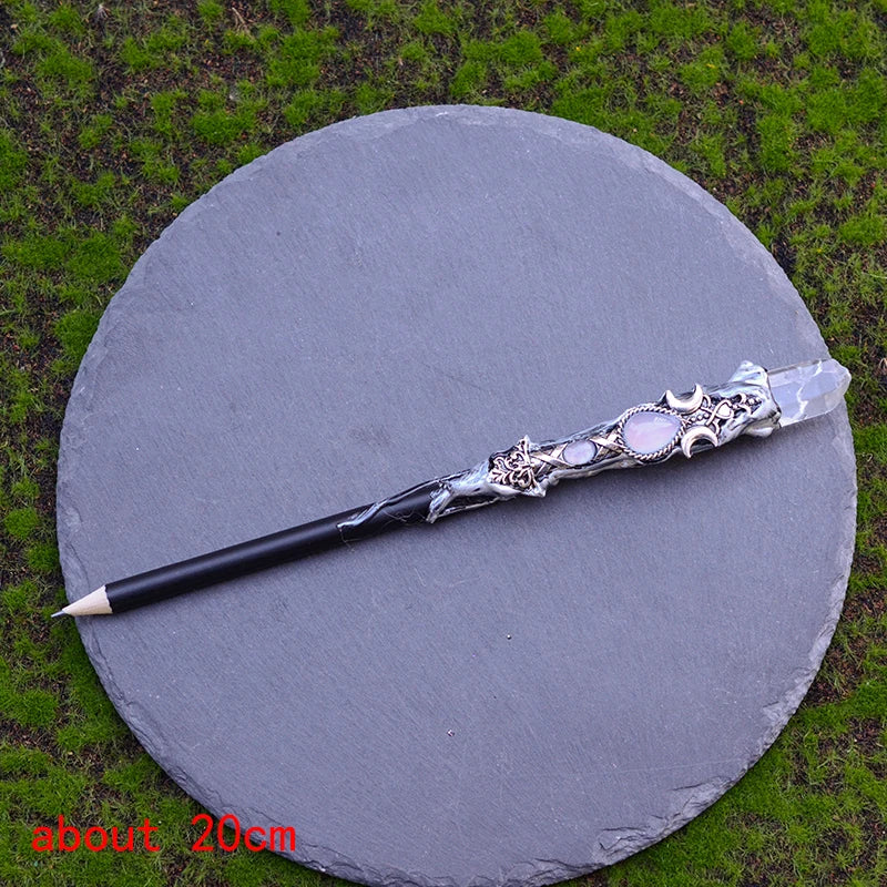 Natural Crystal Quartz Witch Wand