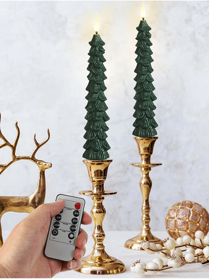 Flameless LED Christmas Candles with Remote