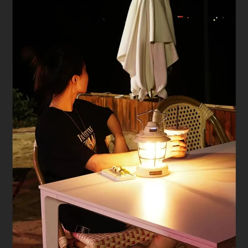 Vintage LED Portable Lantern