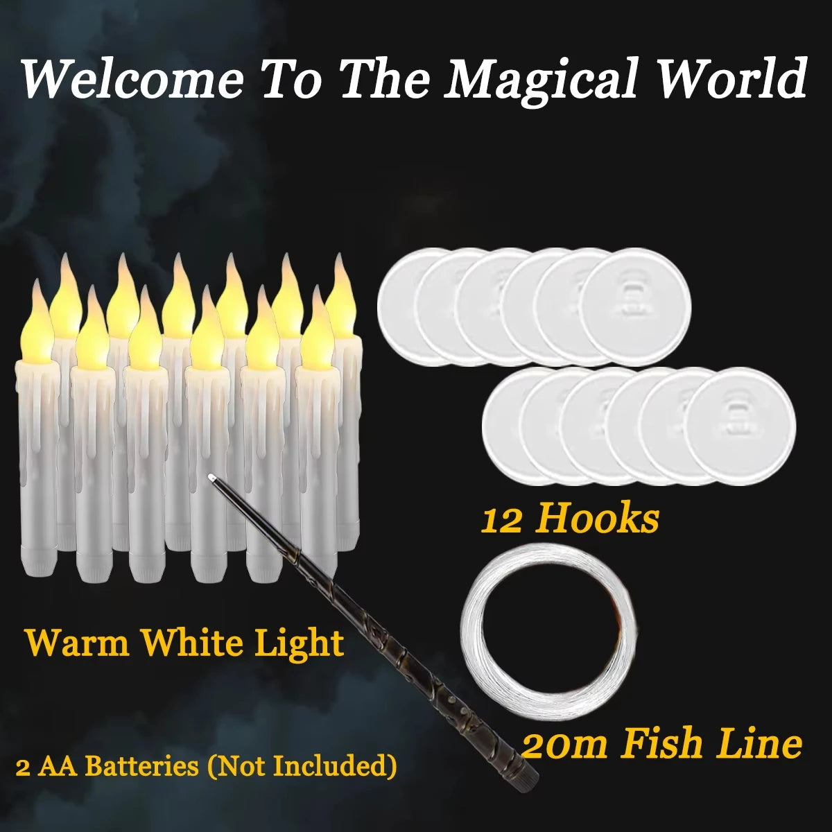 LED Floating Flying Candles – 12-60PCS