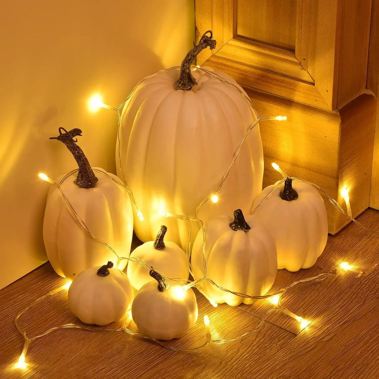 7PCS Halloween Fake Pumpkin Set