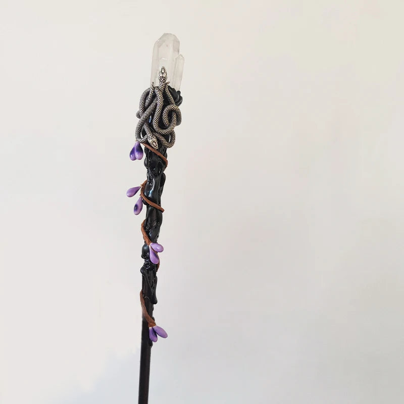 Natural Crystal Quartz Witch Wand