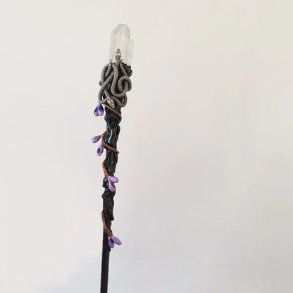 Natural Crystal Quartz Witch Wand
