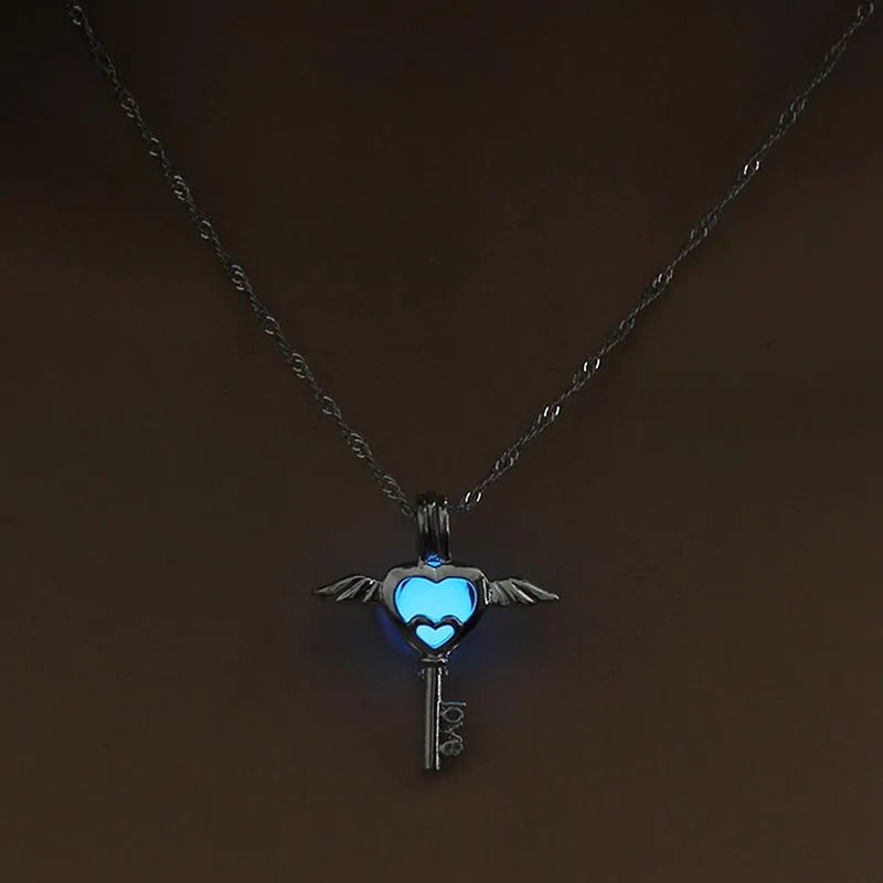 Luminous Angel Wings Necklace